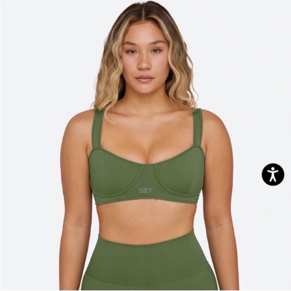 Set Active - Green Juice Contour Bra L Sports Bra
